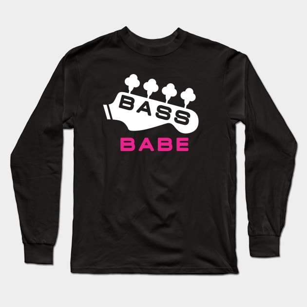 Bass player girl Long Sleeve T-Shirt by TMBTM